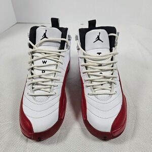Jordan 12 Retro Cherry 2023 White Varsity Red 153265-116 Kids Size 6.5Y NO BOX